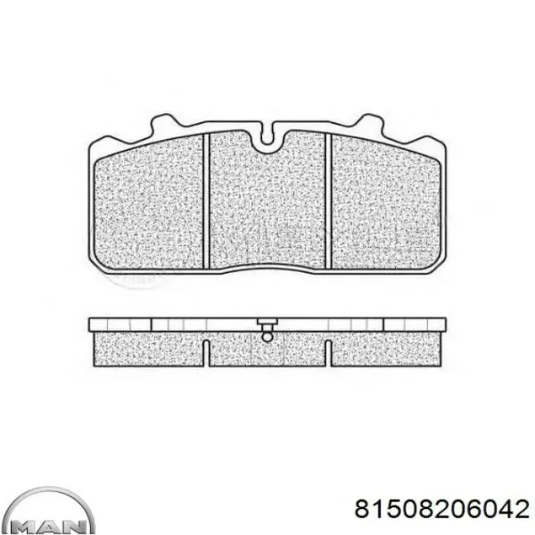 Pastillas de freno 81508206042 MAN