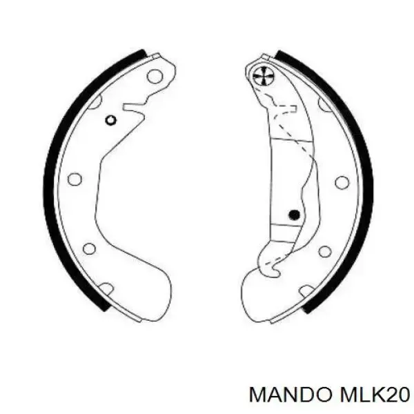 Zapatas de freno 583501MA00 Hyundai/Kia
