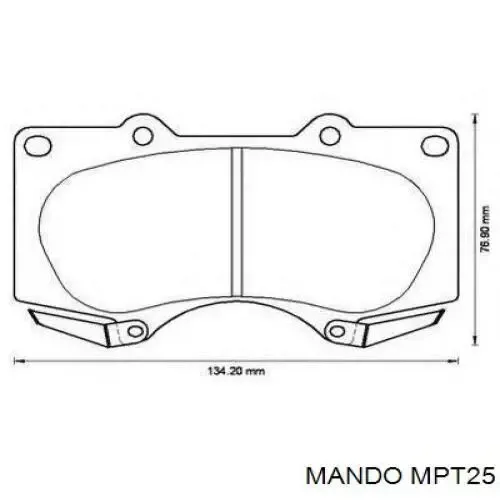 Pastillas de freno MPT25 Mando
