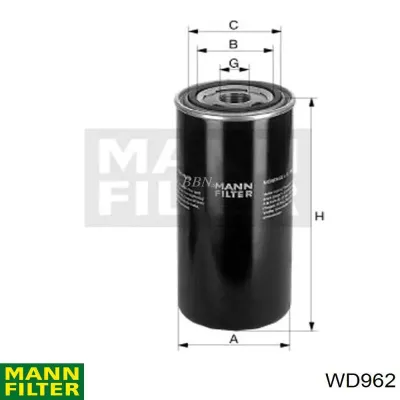 Filtro de transmisión automática MANN WD962