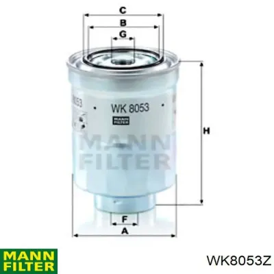 Filtro combustible MANN WK8053Z