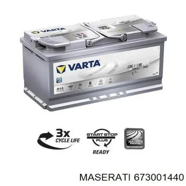 Batería 673001440 Maserati