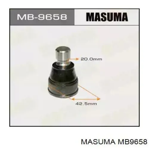Rótula inferior de suspensión MB9658 Masuma