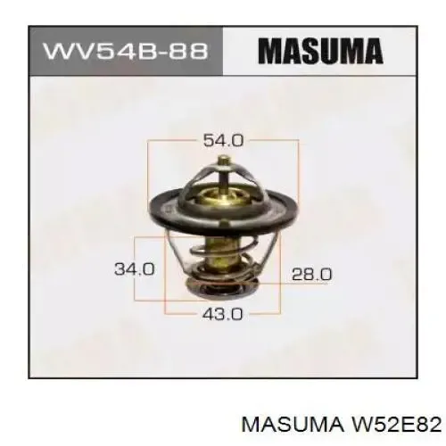 Termostato W52E82 Masuma