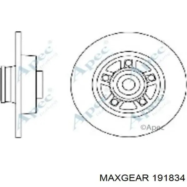 Disco de freno trasero Renault Trafic 2 FL