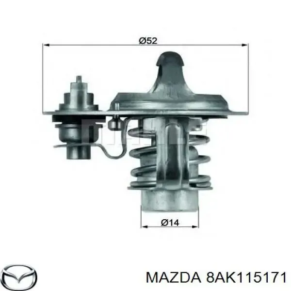 Termostato 8AK115171 Mazda