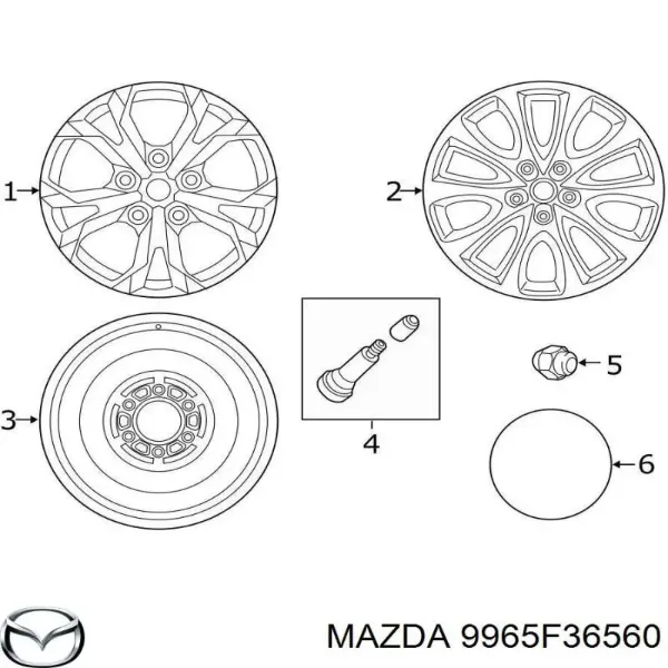  9965F36560 Mazda