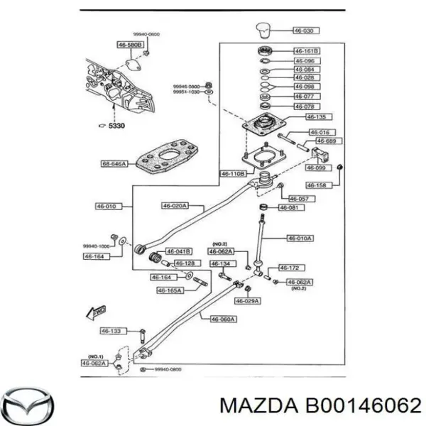 Casquillo palanca cambio Mazda 626 V