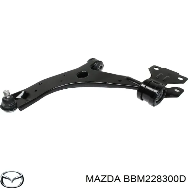 Brazo inferior trasero izquierdo/derecho BBM228300D Mazda
