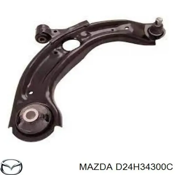 Brazo inferior derecho de la suspensión delantera D24H34300C Mazda