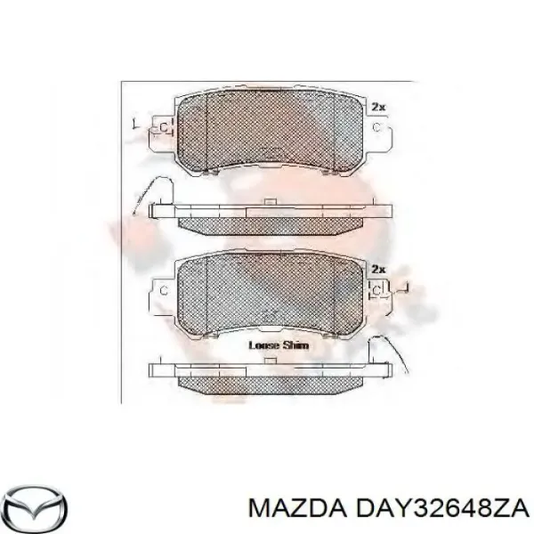 DAY32648ZA Mazda Pastillas traseras