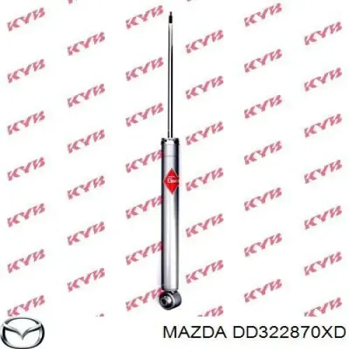Amortiguador trasero DD322870XD Mazda