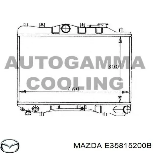 Radiador E35815200B Mazda