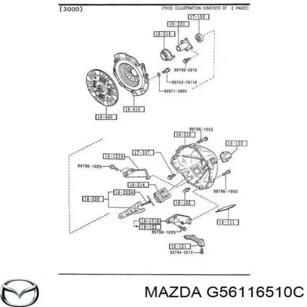 Collarin de embrague Mazda G56116510C