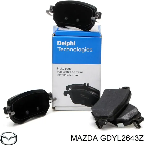 Pastillas de freno traseras GDYL2643Z Mazda
