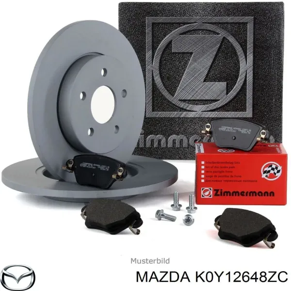 Juego de pastillas de freno Mazda K0Y12648ZC