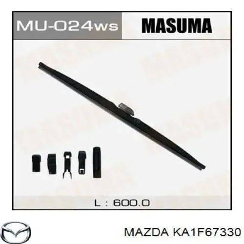 Escobilla del limpiaparabrisas del lado del conductor KA1F67330 Mazda