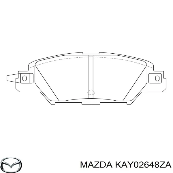 Pastillas de freno traseras KAY02648ZA Mazda