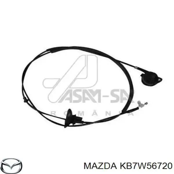 Cable de capó del motor KB7W56720 Mazda