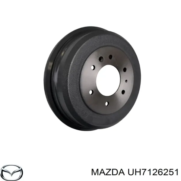 Tambor de freno trasero UH7126251 Mazda