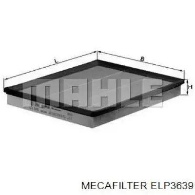 Filtro de aire ELP3639 Mecafilter