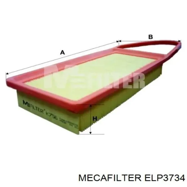 Filtro de aire ELP3734 Mecafilter
