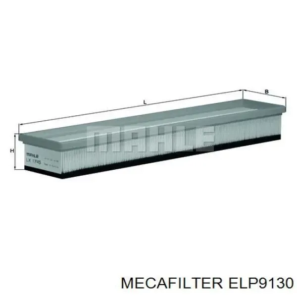 Filtro de aire ELP9130 Mecafilter