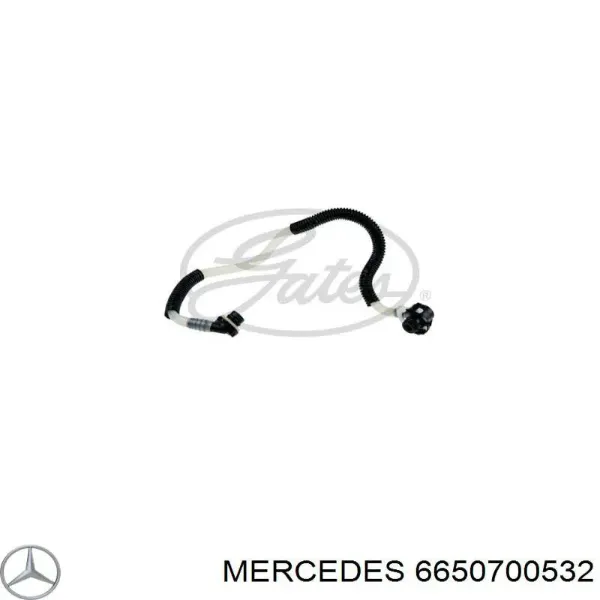 Tubería de combustible desde la válvula de corte hasta la bomba de inyección 6650700532 Mercedes