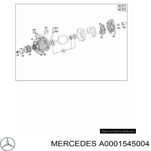 Tapa trasera del alternador 330096 Cargo