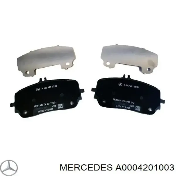 Pastillas de freno A0004201003 Mercedes