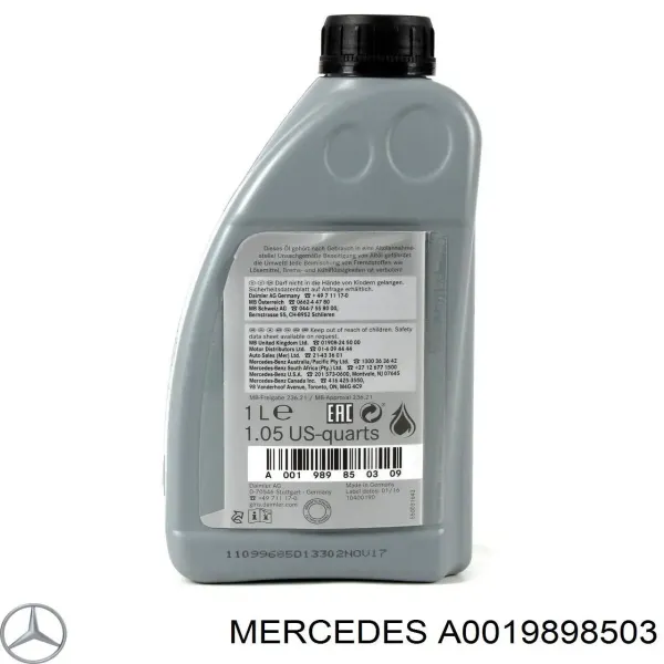 Aceite caja de cambios A0019898503 Mercedes