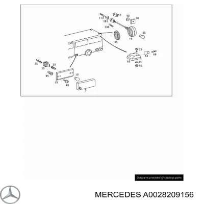 Luz de gálibo MERCEDES A0028209156
