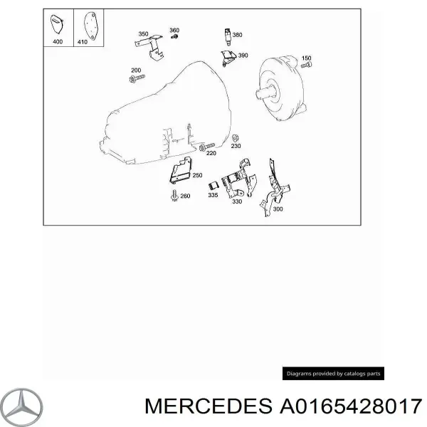 Sensor de cigüeñal A0165428017 Mercedes