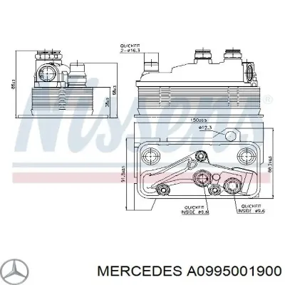 Radiador Enfriador De La Transmision/Caja De Cambios MERCEDES A0995001900