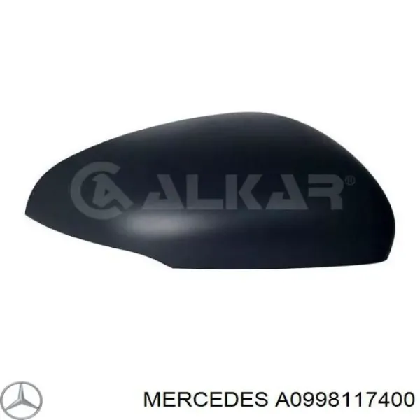 Cubierta De Espejo Retrovisor Derecho A0998117400 Mercedes