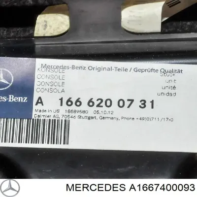 Listón embellecedor/protector, puerta de maletero MERCEDES A1667400093