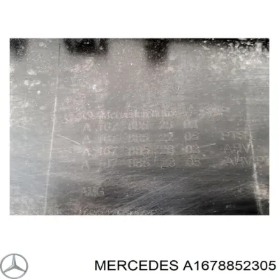 Parachoques trasero, parte inferior MERCEDES A1678852305