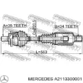 Semieje delantero izquierdo Mercedes E W211