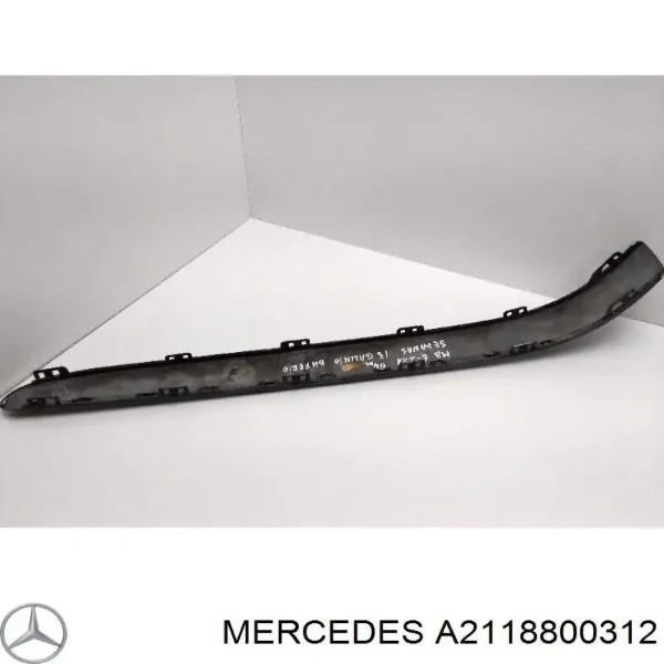Protector parachoques trasero izquierdo A2118800312 Mercedes