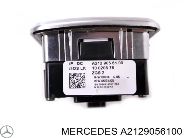 Interruptor de elevalunas delantera izquierda A2129056100 Mercedes