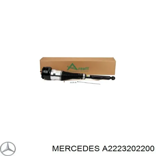 Amortiguador delantero derecho A2223202200 Mercedes