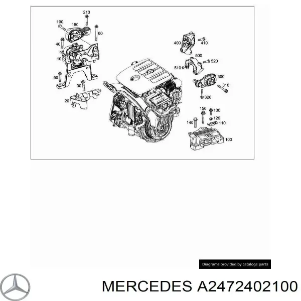 Taco de caja de cambios Mercedes A W177