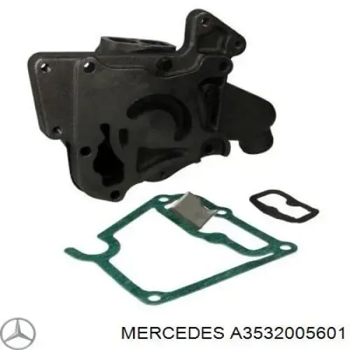 Bomba de agua de refrigeración con carcasa A3532005601 Mercedes