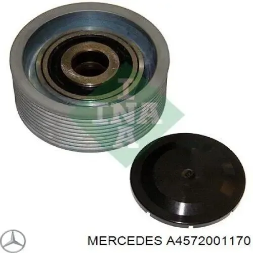 Polea inversión / guía, correa poli V A4572001170 Mercedes