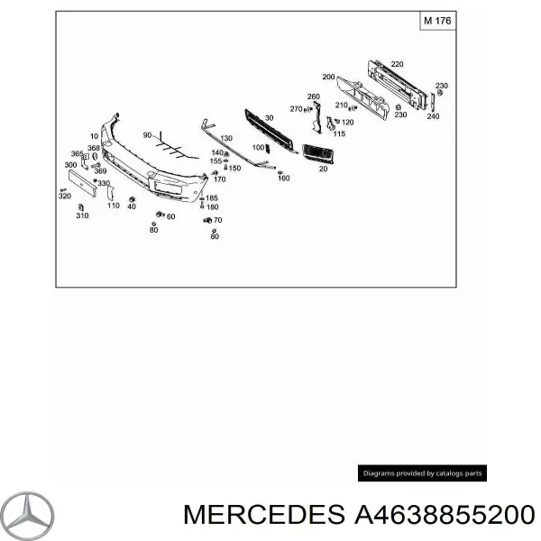 Paragolpes A4638855200 Mercedes
