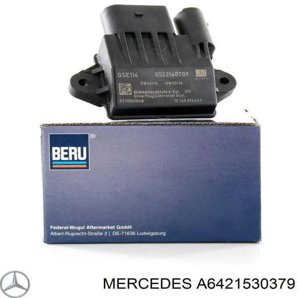 Relé de bujía de precalentamiento Mercedes R W251