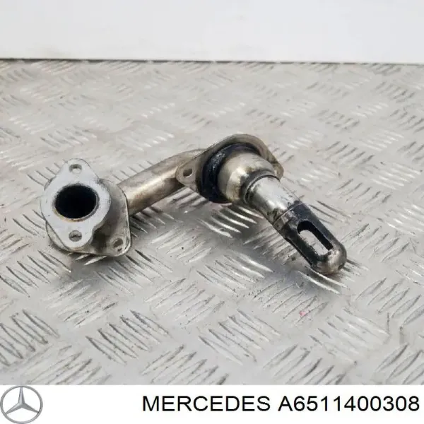 Tubo del sistema de recirculación de gases de escape EGR A6511400308 Mercedes