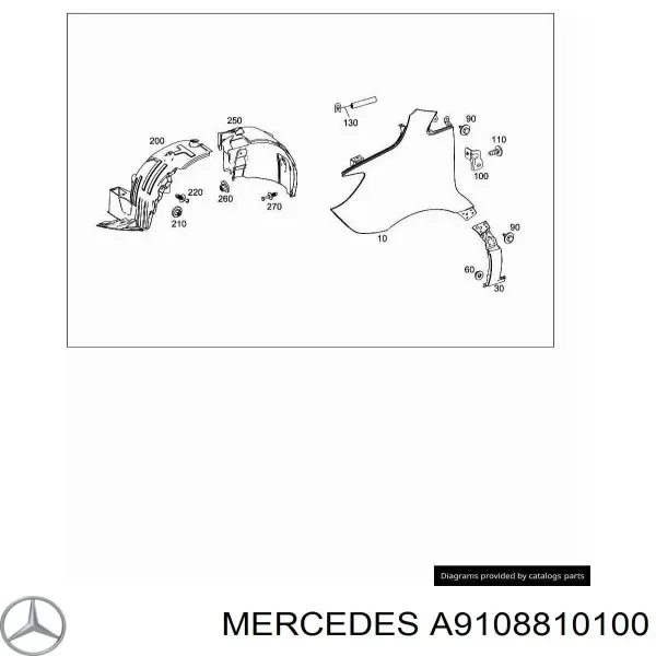 Aleta A9108810100 Mercedes