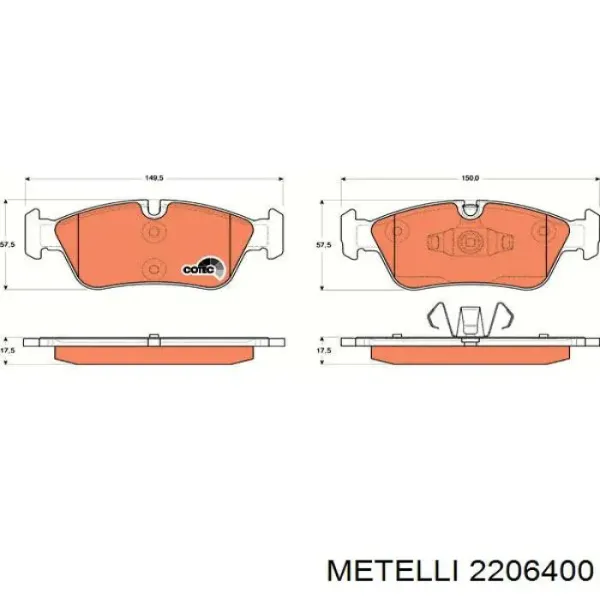 Pastillas de freno delanteras BMW 1 E81, E87