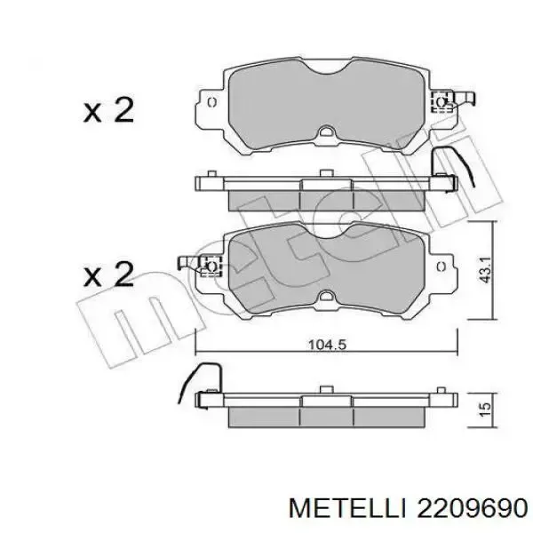 Pastillas de freno delanteras Mazda CX-5 1 KE, GH